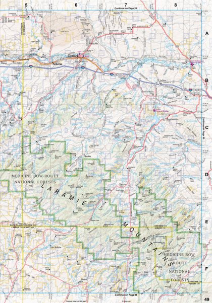 Wyoming Atlas & Gazetteer Page 49 Preview 1