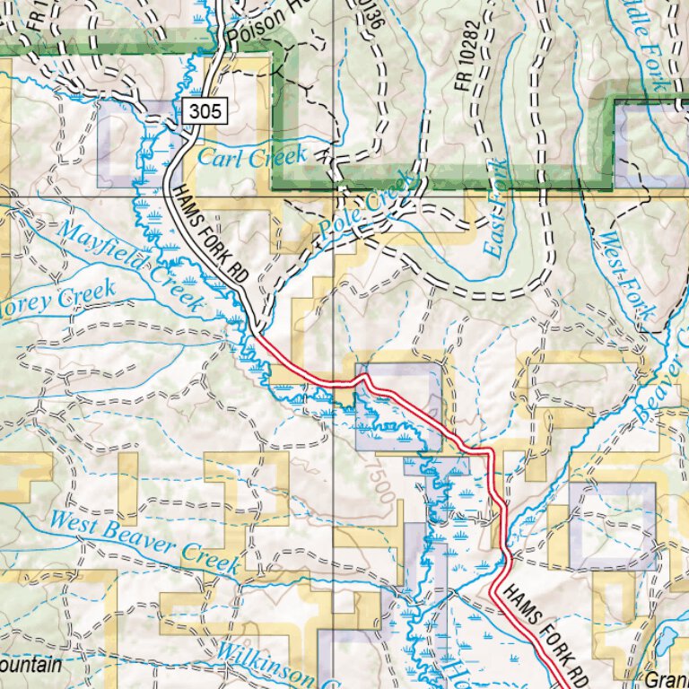 Wyoming Atlas & Gazetteer Page 52 Map by Garmin | Avenza Maps