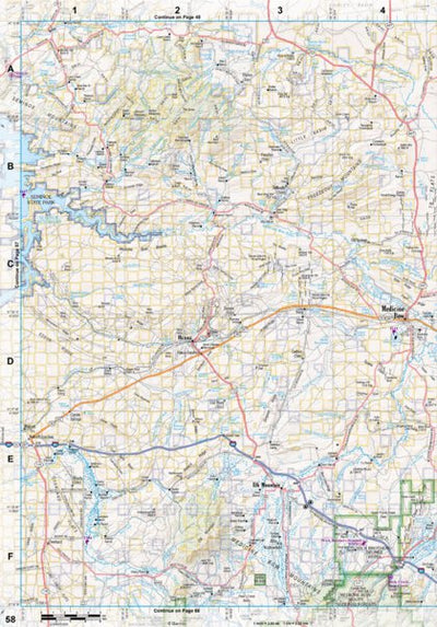 Wyoming Atlas & Gazetteer Page 58 Preview 1
