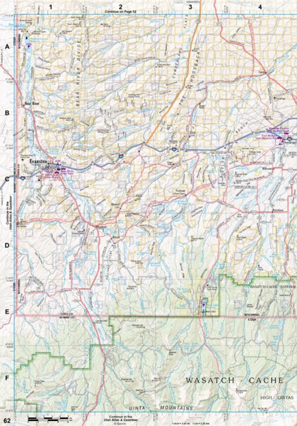 Wyoming Atlas & Gazetteer Page 62 Preview 1
