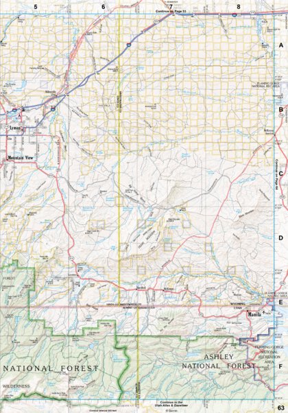 Wyoming Atlas & Gazetteer Page 63 Preview 1