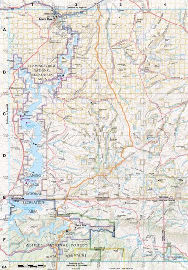 Wyoming Atlas & Gazetteer Page 64 Preview 1