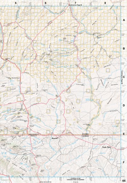 Wyoming Atlas & Gazetteer Page 65 Preview 1