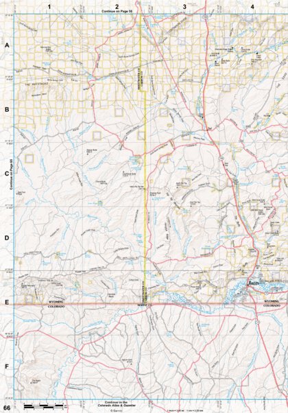 Wyoming Atlas & Gazetteer Page 66 Preview 1