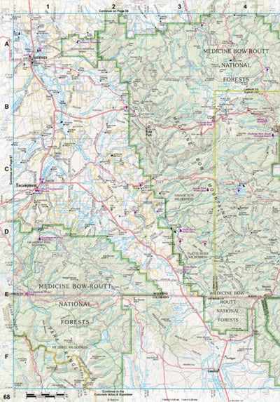 Wyoming Atlas & Gazetteer Page 68 Preview 1