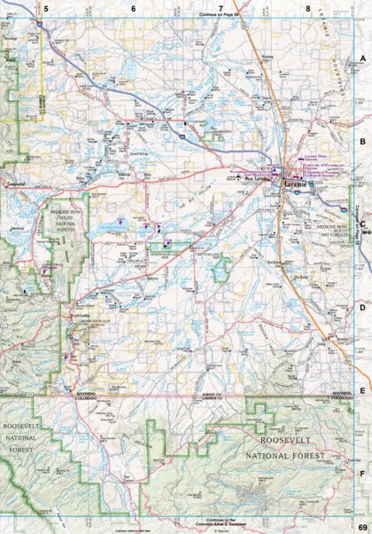 Wyoming Atlas & Gazetteer Page 69 Preview 1