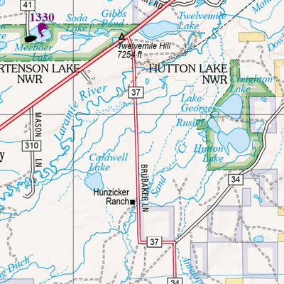 Wyoming Atlas & Gazetteer Page 69 Preview 2