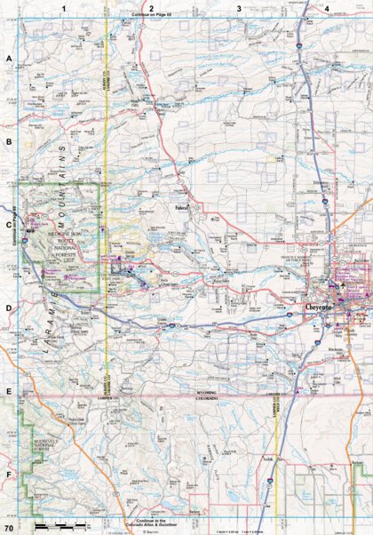 Wyoming Atlas & Gazetteer Page 70 Preview 1
