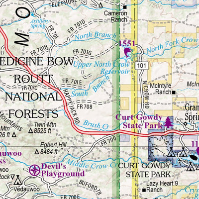 Wyoming Atlas & Gazetteer Page 70 Preview 3