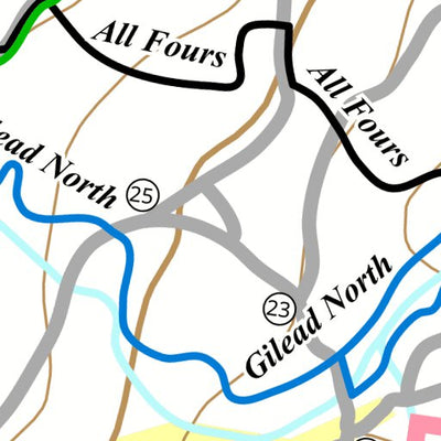 Garnet Hill Lodge Garnet Hill Bike Trails digital map