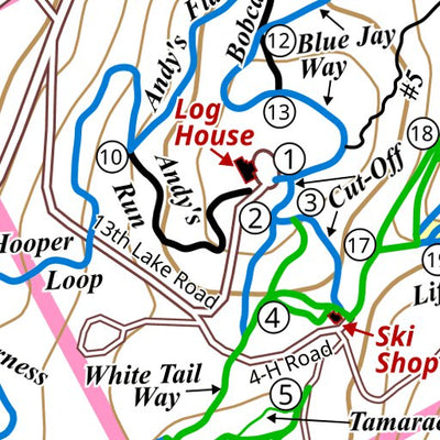 Garnet Hill Lodge Garnet Hill Ski Trails digital map