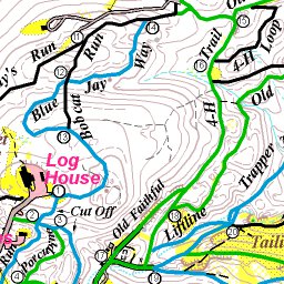 Garnet Hill Lodge Old Garnet Hill Lodge Ski Trails digital map