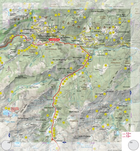 Alta Via 2 of the Aosta Valley (map #19) Preview 1