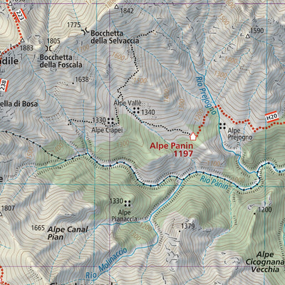 102 Valsesia South East hiking map 1:25000 Preview 3