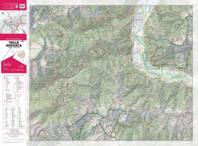 106 Valle Anzasca East hiking map 1:25000 Preview 1