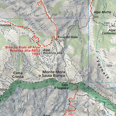 106 Valle Anzasca East hiking map 1:25000 Preview 3