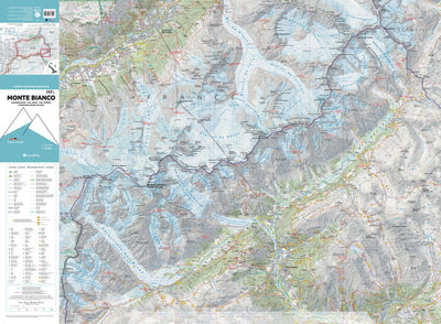 205 Monte Bianco hiking map 1:25000 Preview 1