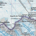 205 Monte Bianco hiking map 1:25000 Preview 2