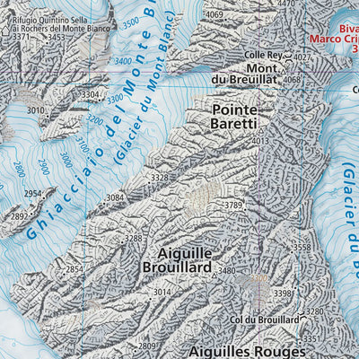 205 Monte Bianco/Mont Blanc hiking map 1:25000 Preview 3