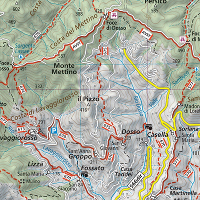 721 Cinque Terre hiking map 1:25000 Preview 3