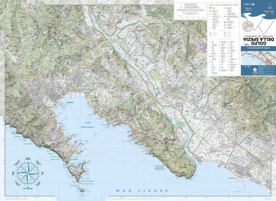 Geo4map Golfo della Spezia hiking map 1:25000 n.722 digital map