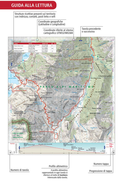 Geo4map Grande Traversata delle Alpi 1:25000 #3 from Monviso Park to Ventimiglia bundle