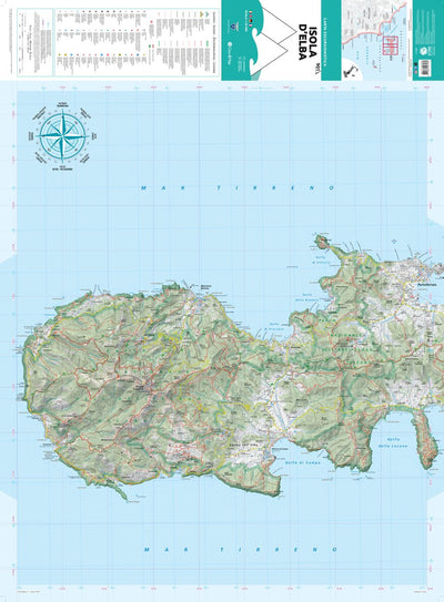901 Isola d'Elba West hiking map 1:25000 Preview 1