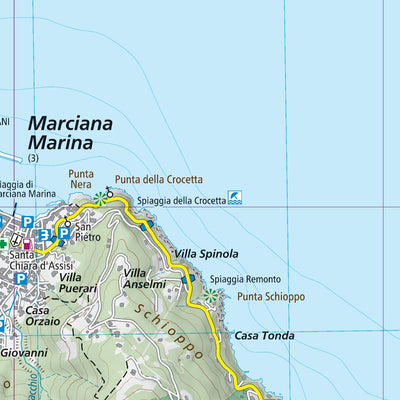 901 Isola d'Elba West hiking map 1:25000 Preview 2