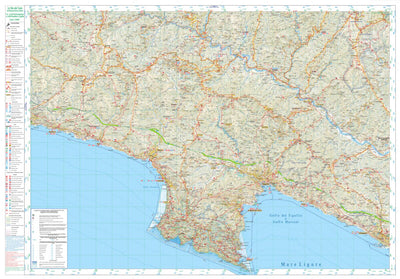 Geo4map Le vie del sale 4. Dall'Oltrepo Pavese al mare 1:25000. La Val fontanabuona digital map