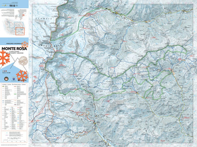 Geo4map Monte Rosa Winter map 1:25000 digital map