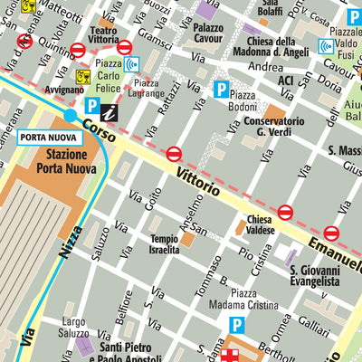 Geo4map Torino city map digital map