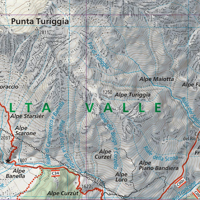 Geo4map Valle Antrona hiking map 1:25000 n.7 digital map