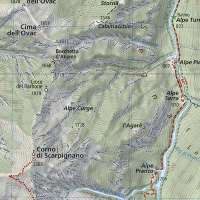 Geo4map Valle Anzasca East hiking map 1:25000 n.106 digital map