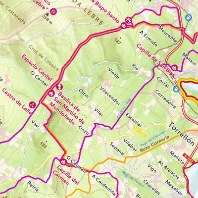Geochart FOZ | CARTOGRAFÍA DE RUTAS DE SENDERISMO digital map