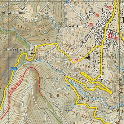 Geoforma FZE 06. Monte Peller, Val di Sole, Cles digital map
