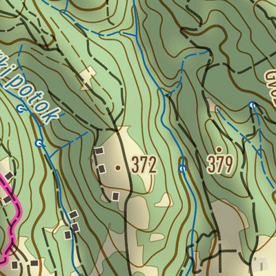 Geoforma FZE 11.&12. From Strazilovo via Brankov Grob (295m), Grgeteg Mon. (251m) and the village of Neradin ... digital map