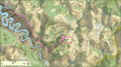 Geoforma FZE 36. Hike along the Uvac River Meanders to the Molitva Vista point ( 1247m ) digital map