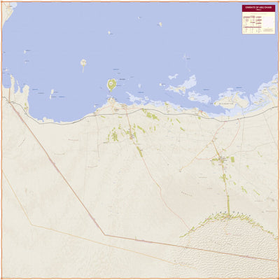Geoforma FZE Emirate Abu Dhabi West digital map
