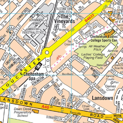 978-0-00-872549-5_AZ Cheltenham Pocket Map_interior-1 Preview 2