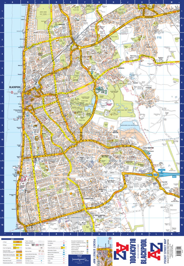A-Z Blackpool Street Map by Geographers' A-Z Map Company | Avenza Maps