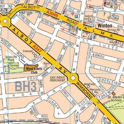 Geographers' A-Z Map Company A-Z Bournemouth Street Map digital map