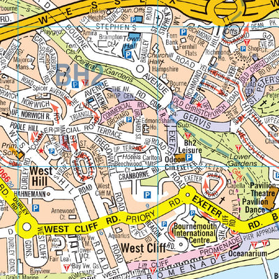 Geographers' A-Z Map Company A-Z Bournemouth Street Map digital map