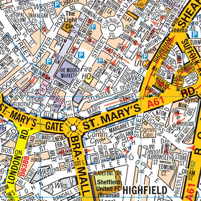Geographers' A-Z Map Company A-Z Sheffield Street Map digital map