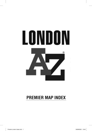 Geographers' A-Z Map Company Premier London Index 1 bundle exclusive