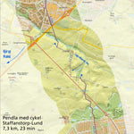 Geoinfo Staffanstorp-Kävlinge Pendla med cykel: Staffanstorp-Lund digital map