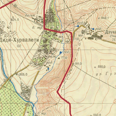 GEOLAND LTD 25k Soviet Khurvaleti digital map