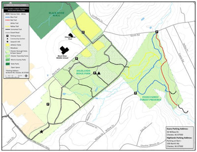 GeoMedia Solutions Evans Family Forest Preserve & Highlands Ridge Park - Oct. 2017 digital map