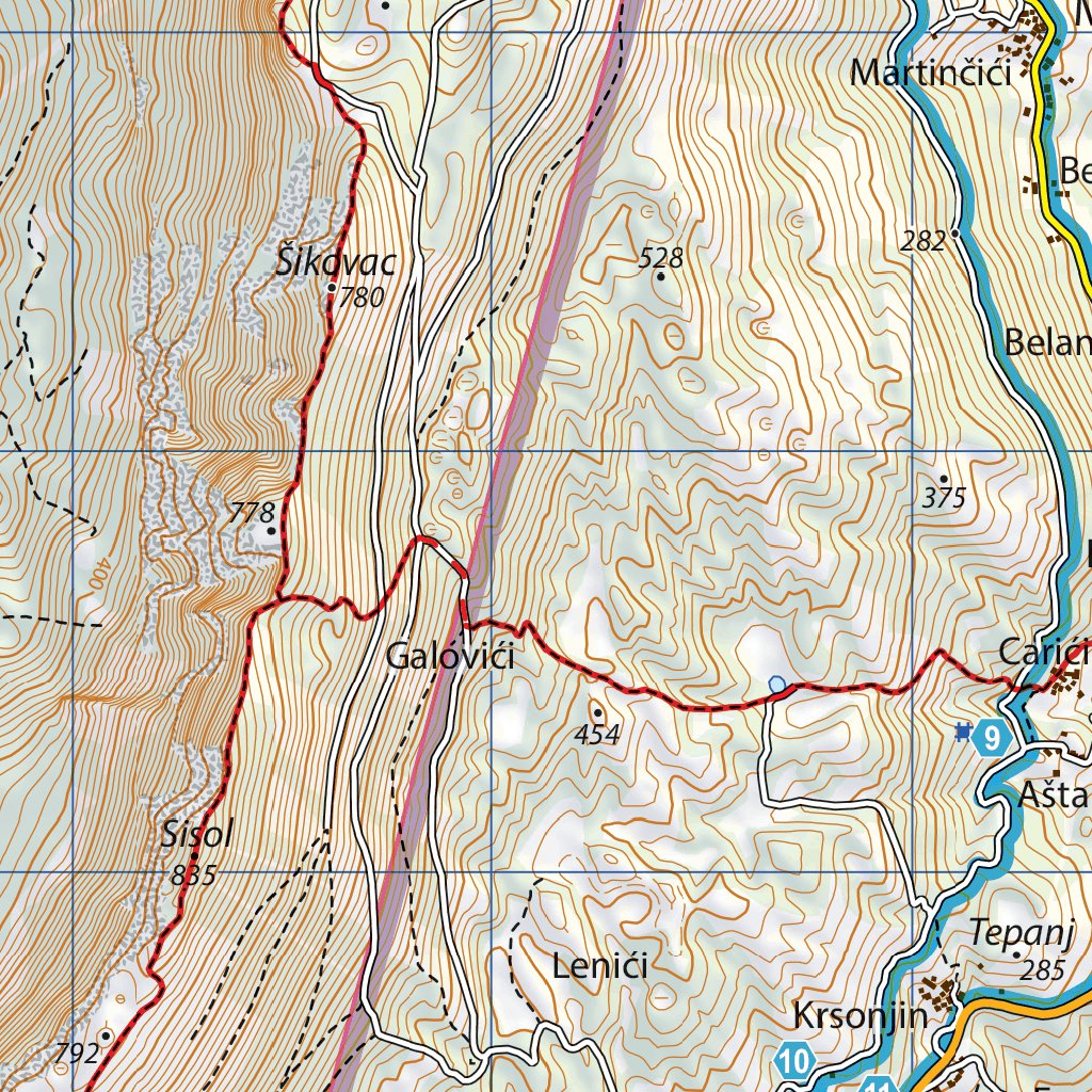 Mošćenička draga Outdoor Map by GeoPRO jdoo | Avenza Maps