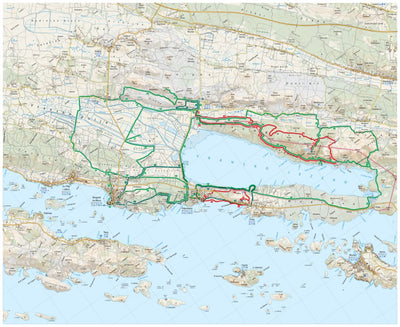 GeoPRO jdoo Pakoštane-Biograd cycling map digital map