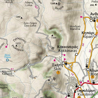 Geopsis Maps & Guides of Greece Askio (Siniatsiko), Kozani 1:50.000 digital map